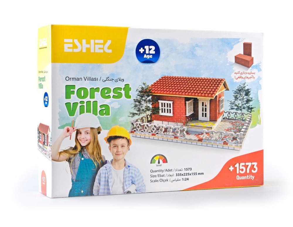 ویلای جنگلی نما قرمز برند اشل مقیاس 1:24 (ESHEL Forest Villa)